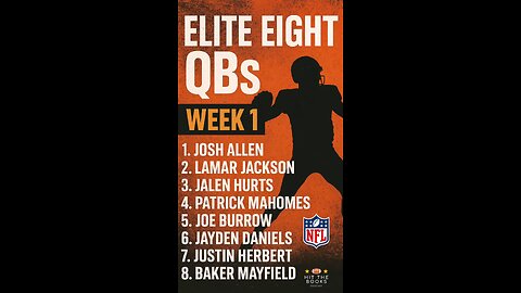 Ace Week 1 QB Rankings