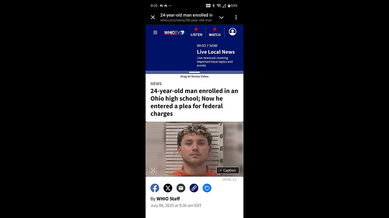 24 Yr old high school student gets arrested wait what?