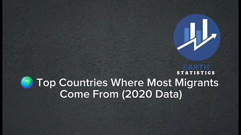 Top Countries Where Most Migrants Come From (2020 Data)...