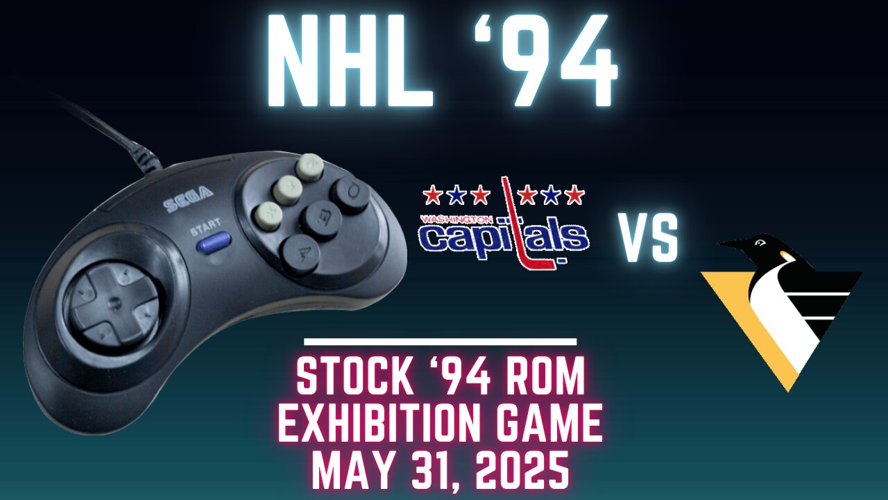 NHL 94: Capitals (Icestorm NHL94) at Penguins (Len the Lengend) {Genesis} - Exhibition 134 (OT!)