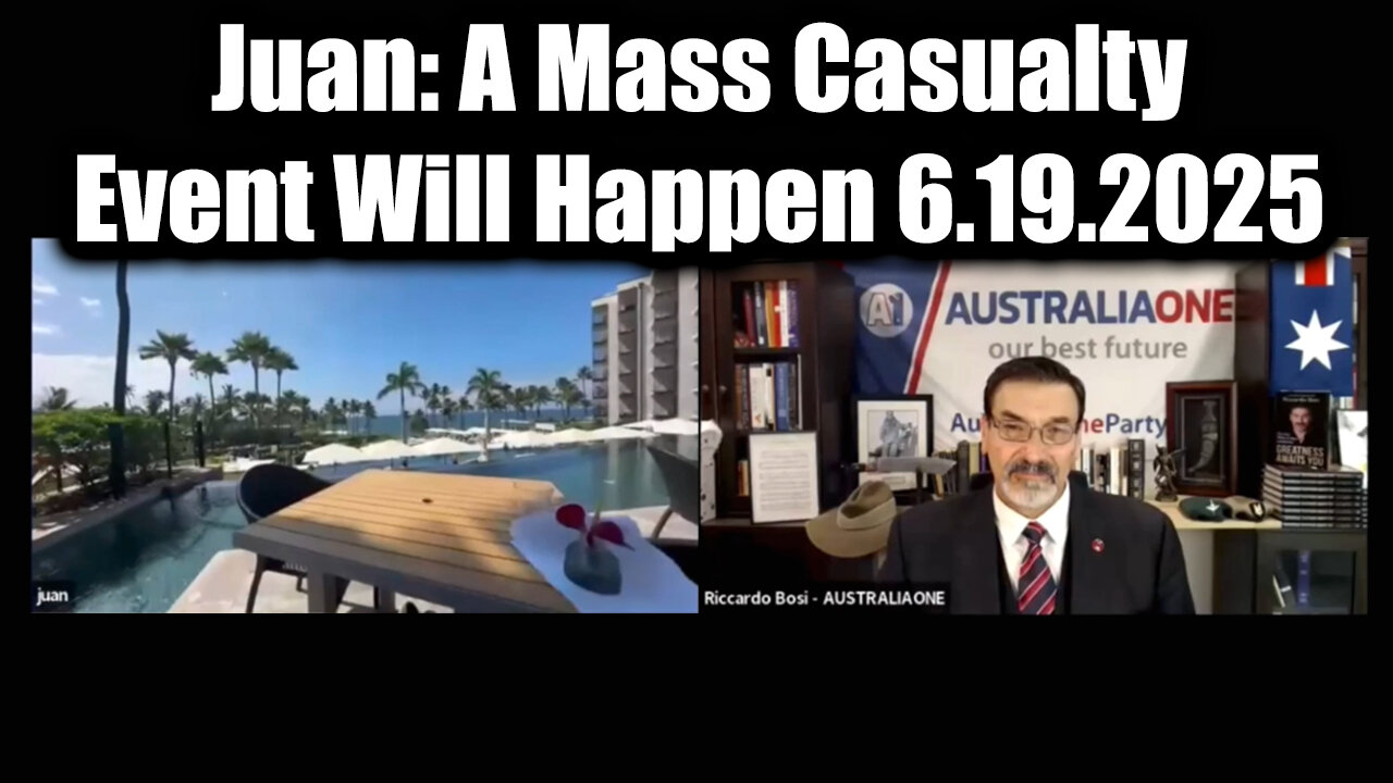 Riccardo Bosi & Juan O Savin Emergency Broadcast 9.19.25: A Mass Casualty Event Will Happen