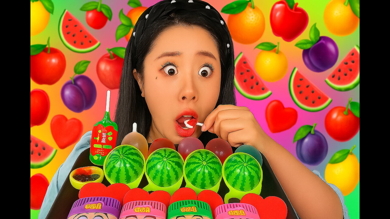 Shocking Candy ASMR! 🍉🍬 Giant Jelly Balls, Watermelon Cups & More | Satisfying Mukbang