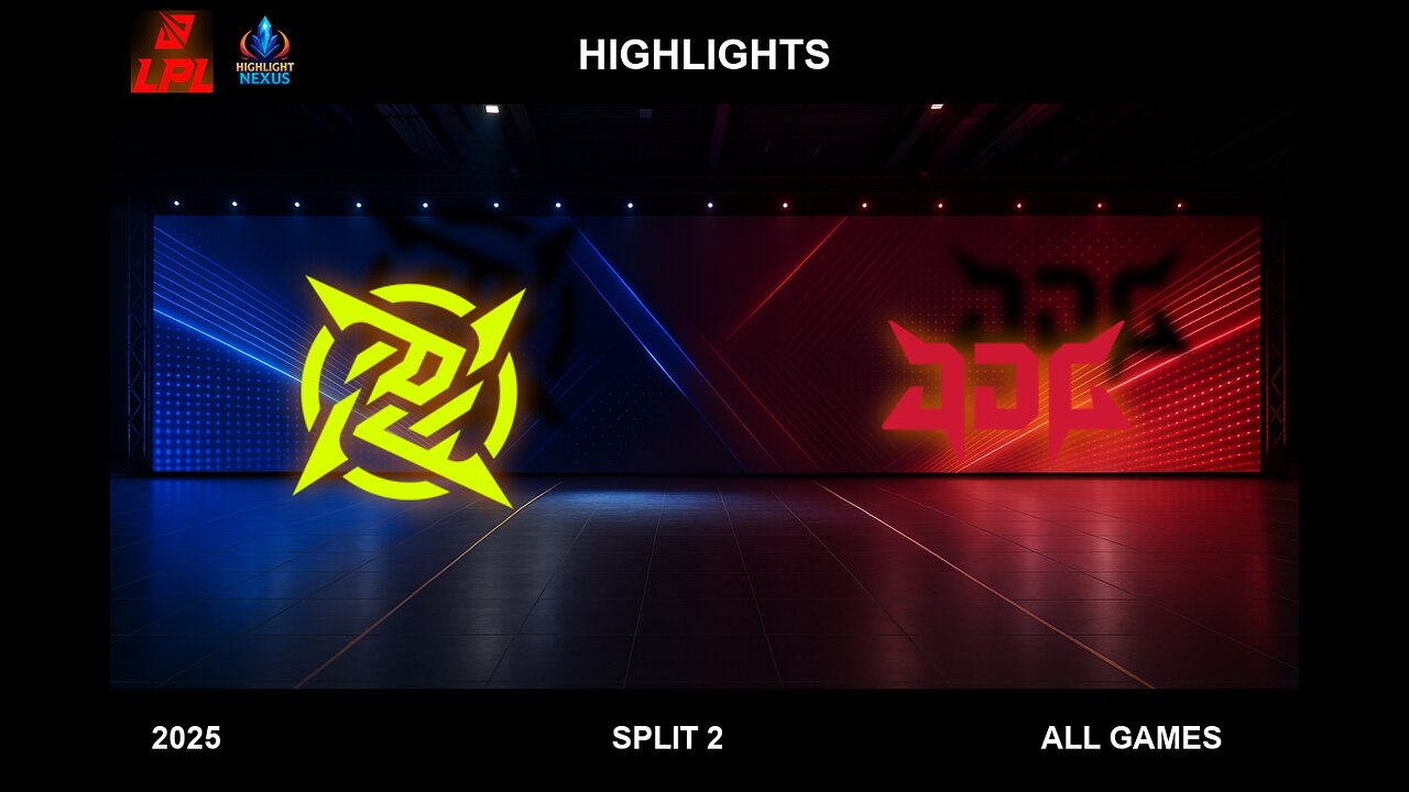 NIP vs JDG ALL GAMES Highlights - LPL 2025 Split 2 - Ninjas in Pyjamas vs JD Gaming
