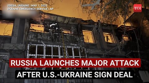 Putin Pounds Odesa With Ballistic Missiles, 170 Drones Moments After U.S.-Ukraine Ink Minerals Deal
