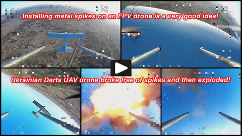 Kherson area: Russian FPV drone drilled and destroyed Ukrainian UAV