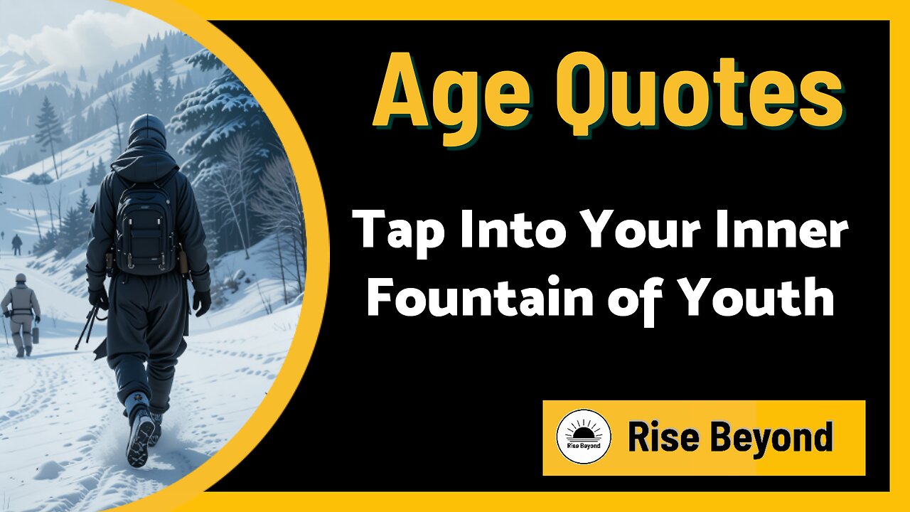 Unlock the Fountain of Youth Within You | Rise Beyond Motivation