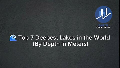 Top 7 Deepest Lakes in the World (By Depth in Meters)...