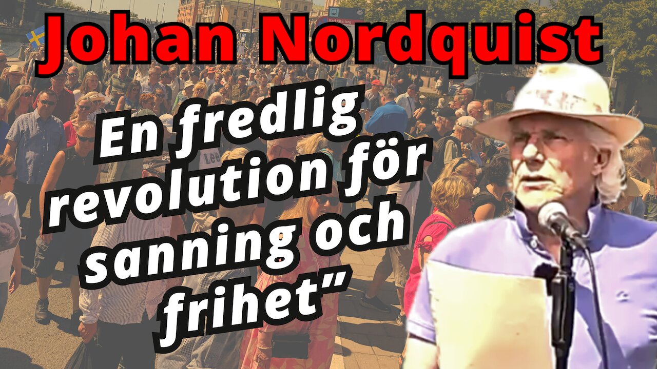 "Det är dags att se klart. Det är dags att stå upp." Johan Nordquists tal på demonstrationen