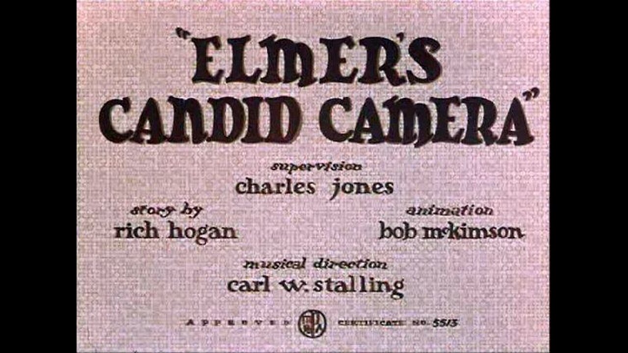 Merrie Melodies - Elmer's Candid Camera (1940)