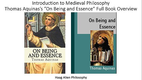 Thomas Aquinas and Medieval Philosophy On Being and Essence Full Book Overview