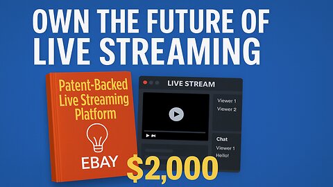 🚨 Discover the First Patent-Backed Live Streaming Platform 🚨