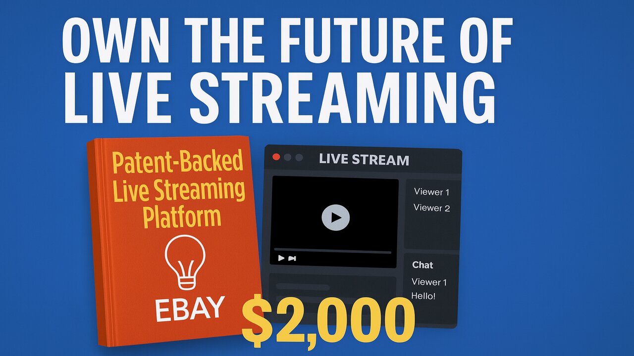 🚨 Discover the First Patent-Backed Live Streaming Platform 🚨