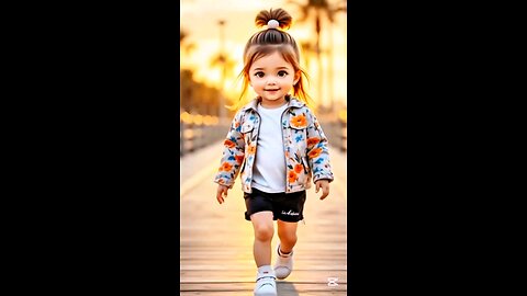 Mini Supermodel Slays the Runway! 👶🔥 #BabyFashionIcon