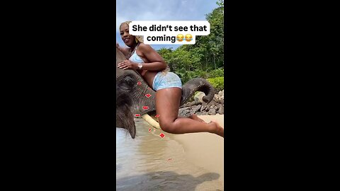 she didn't know it will go wrong 😄😄