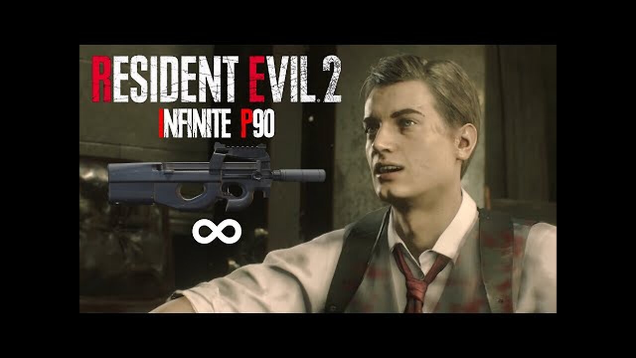 Resident Evil 2 Remake - Infinite P90 with Leon in Hardcore Full Gameplay