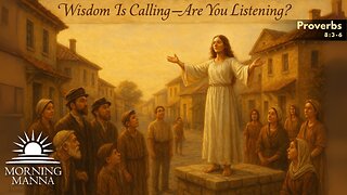 Morning Manna - July 31, 2025 - Proverbs 8:3-6 - Wisdom Is Calling—Are You Listening?