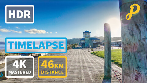 Winter Gravel Cycling 245 - Trentham to Petone Return Ride - 4K #timelapse