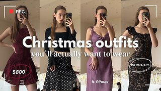 Cozy Christmas Outfits Try-On Haul🎅🏻 | Rihoas Black Friday & Cyber Monday🎄