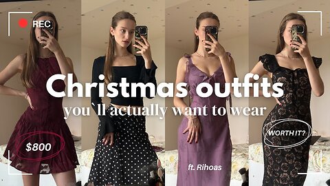 Cozy Christmas Outfits Try-On Haul🎅🏻 | Rihoas Black Friday & Cyber Monday🎄