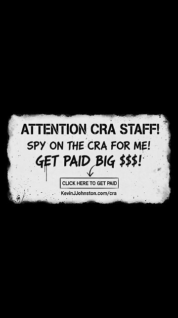 NOW HIRING CRA STAFF TO SPY FOR KEVIN J JOHNSTON