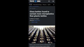 Glass bottles have more microplastics than plastic bottles?