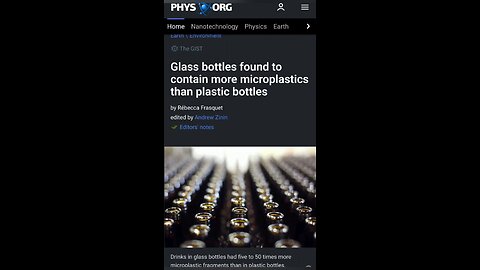 Glass bottles have more microplastics than plastic bottles?