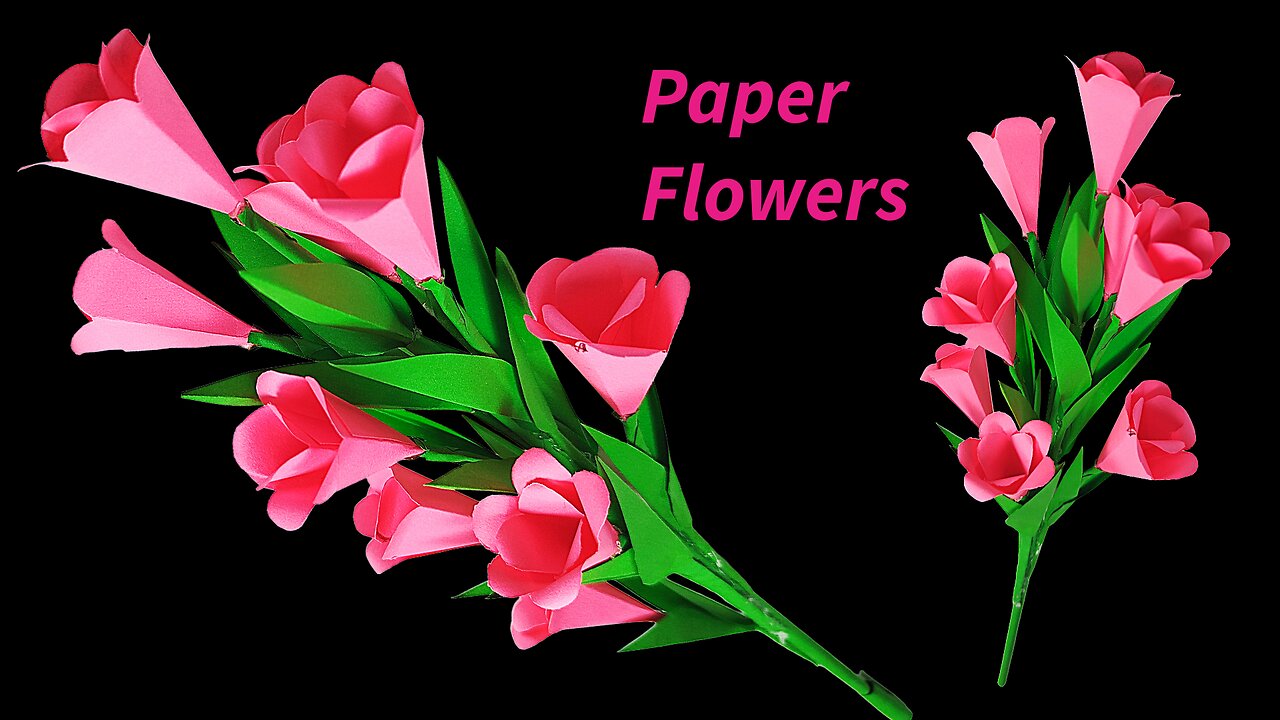 Handmade Paper Flowers | Easy DIY Craft Tutorial | Paper Craft | Diy Home Decor