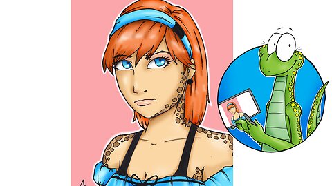 Timelapse coloring my original character Fraeya