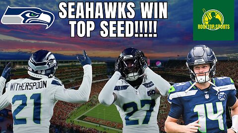 SEAHAWKS WIN THE DIVISION AND HOMEFIELD ADVANTAGE FOR THE NFL PLAYOFFS!!! Postgame recap