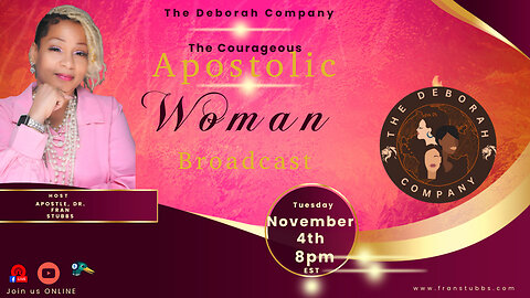 TUESDAY NIGHT LIVE: APOSTOLIC WOMAN BROADCAST