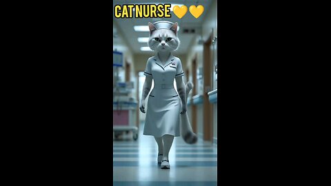 cat nurse 💛😍