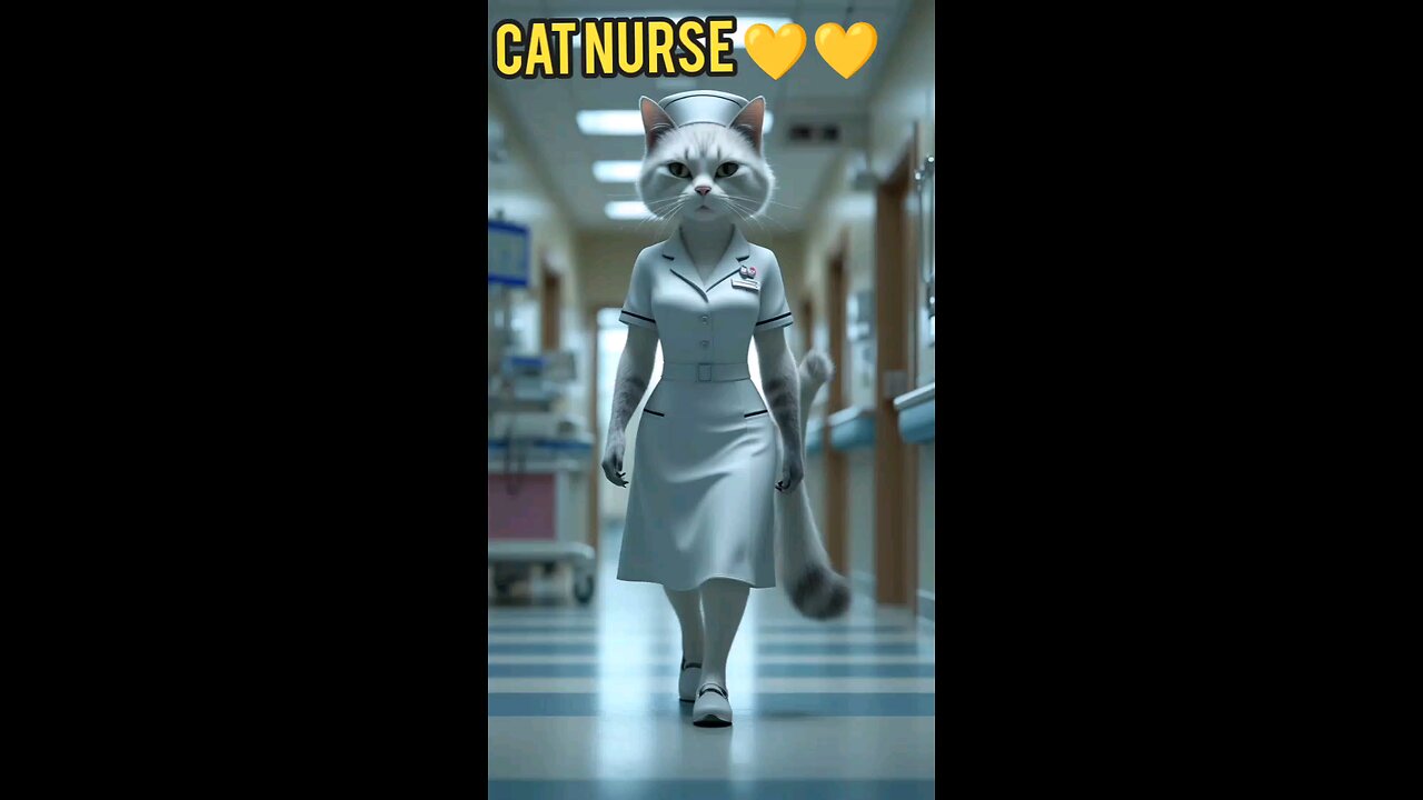 cat nurse 💛😍