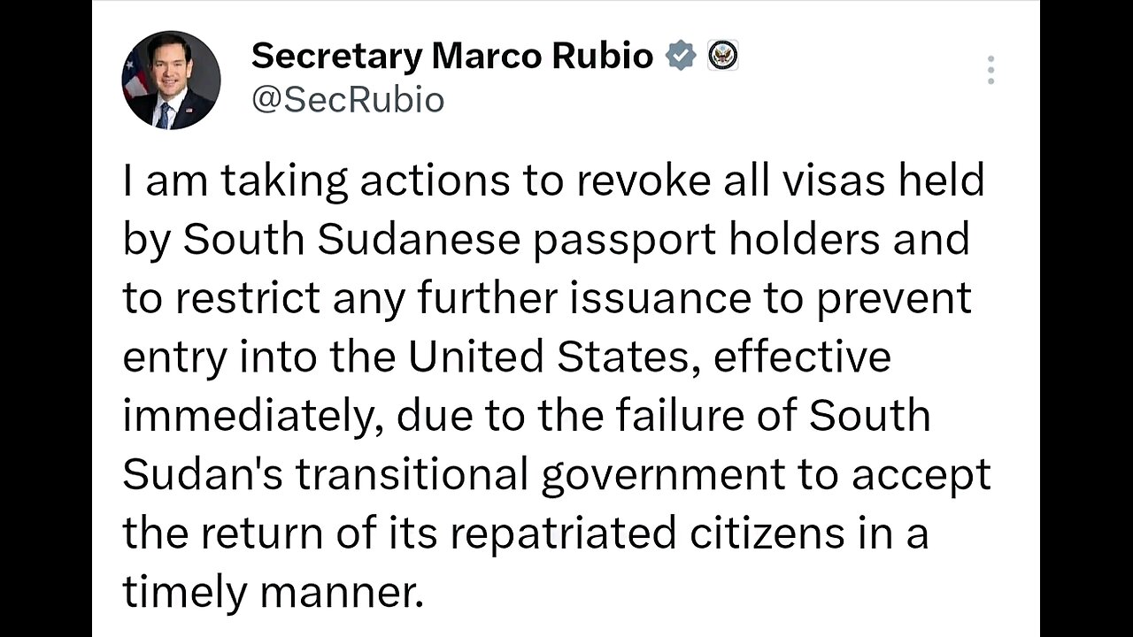 Secretary Marco Rubio on X