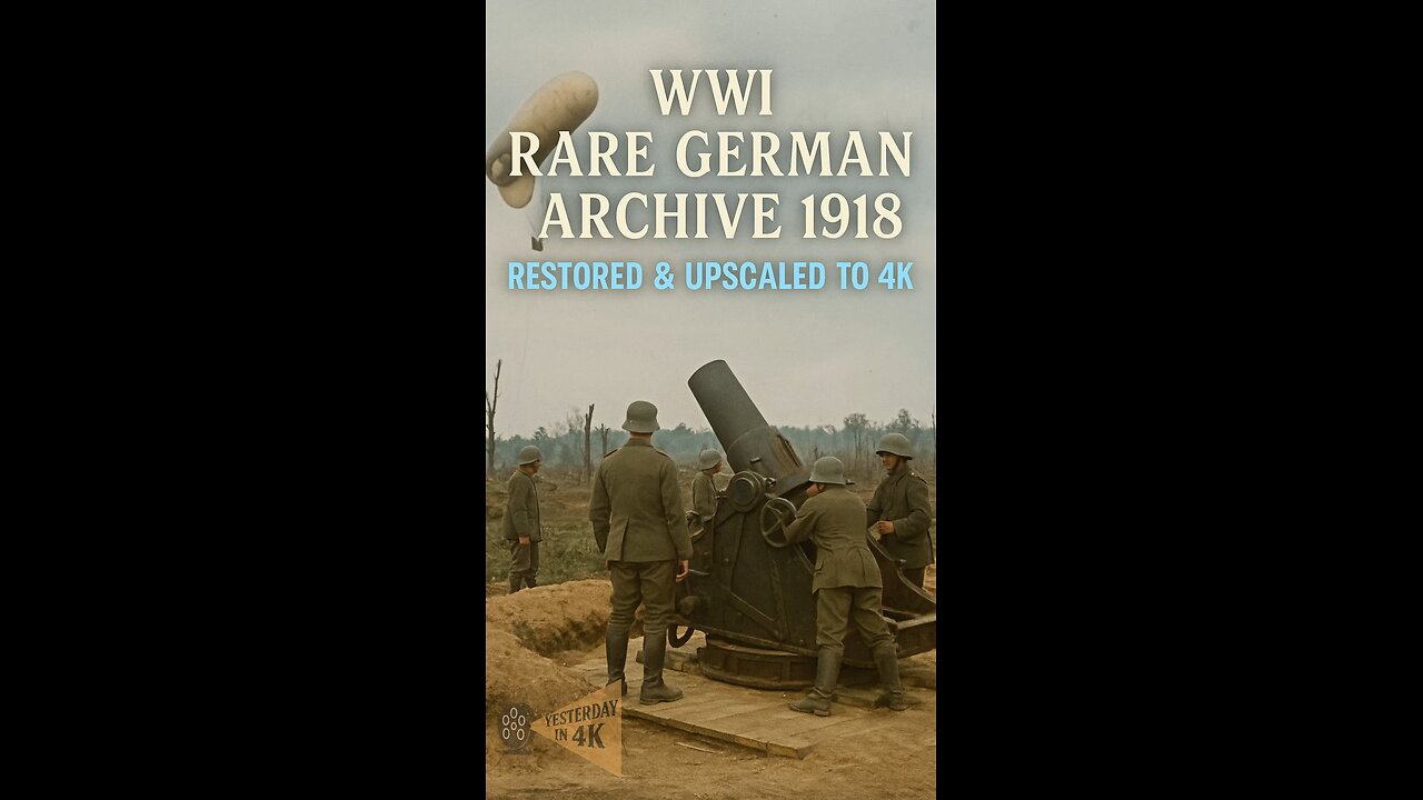 Spotting from Above: WW1 Mortar Accuracy Revealed in Restored 4K! 🎈💥