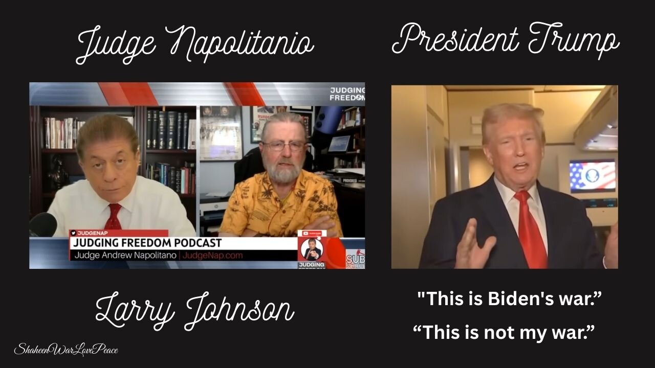 Judge Napolitano - Larry Johnson : Does the US Understand Iran?