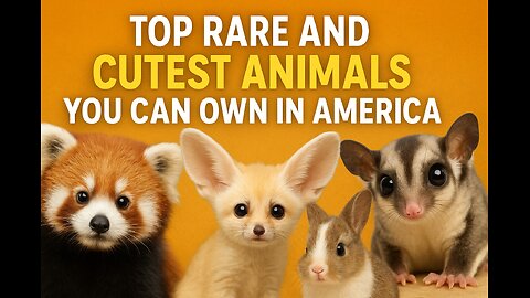 Top 5 Rare and Cute Pets you can own in America