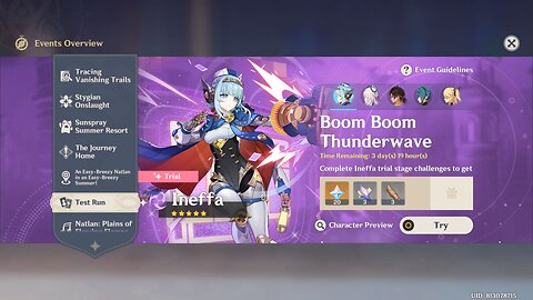 Featured Trial: Boom Boom Thunderwave – Ineffa - Genshin Impact - Version 5.8