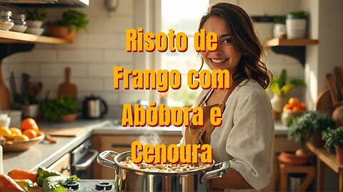 Risoto de Frango com Abóbora e Cenoura!