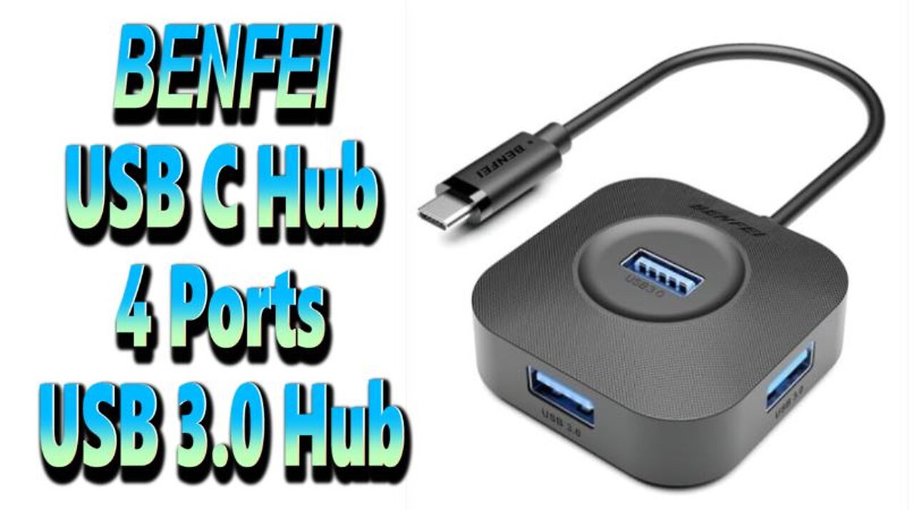 BENFEI USB-C 4 Port 3.0 Hub.