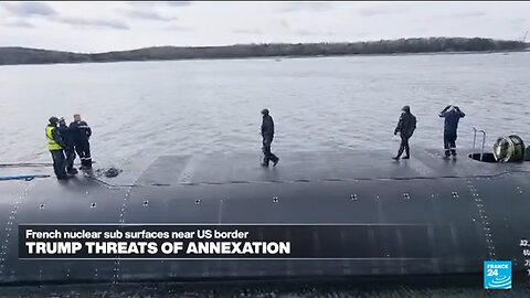 French nuclear-powered attack sub surfaces off Canada near US border