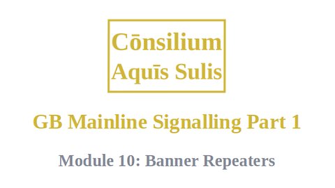 GB Mainline Signalling Part 1 Module 10 (English)