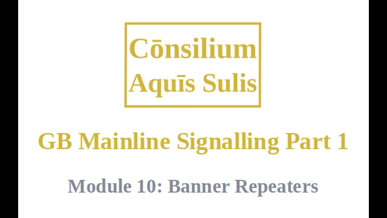 GB Mainline Signalling Part 1 Module 10 (English)