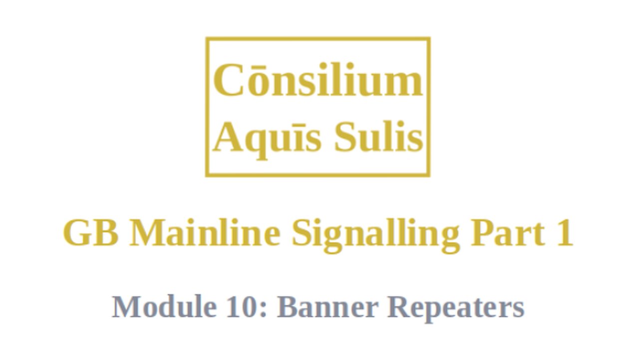 GB Mainline Signalling Part 1 Module 10 (English)