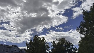 Cloudy skies