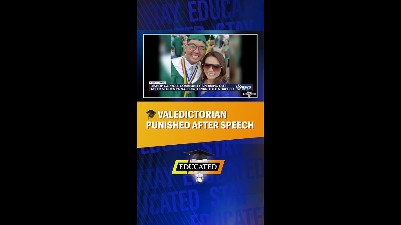 😮Valedictorian Punished After Speech