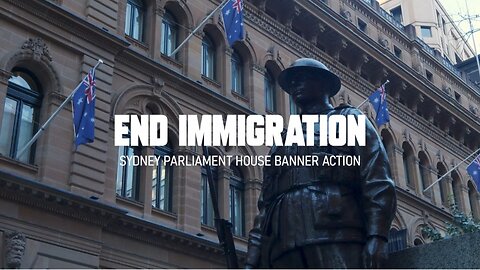 White Australians demonstrated against immigration at NSW Parliament House over the weekend