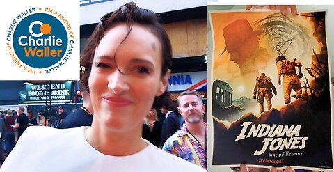 PHOEBE WALLER BRIDGE ⭐️ signed Dial Of Destiny poster 📜 donated to Charlie Waller Trust 💙 1/5/24