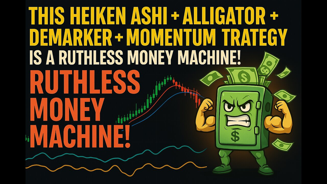 This Heiken Ashi + Alligator + DeMarker + Momentum Trading Strategy Is A RUTHLESS MONEY MACHINE!