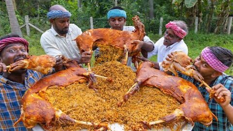 INSIDE MUTTON BIRYANI | Full Goat Mutton Cooking with Stuffed Biryani