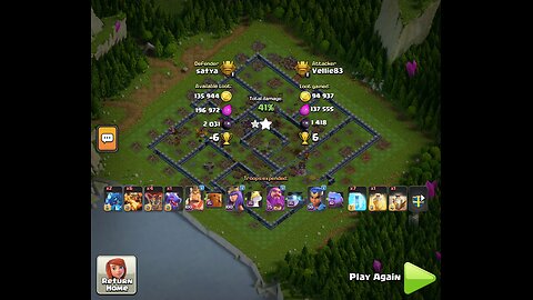 3 star attack in Clash of Clans.